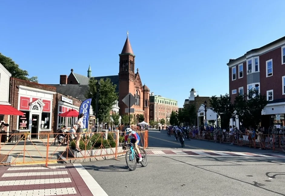 biking event in downtown beverly